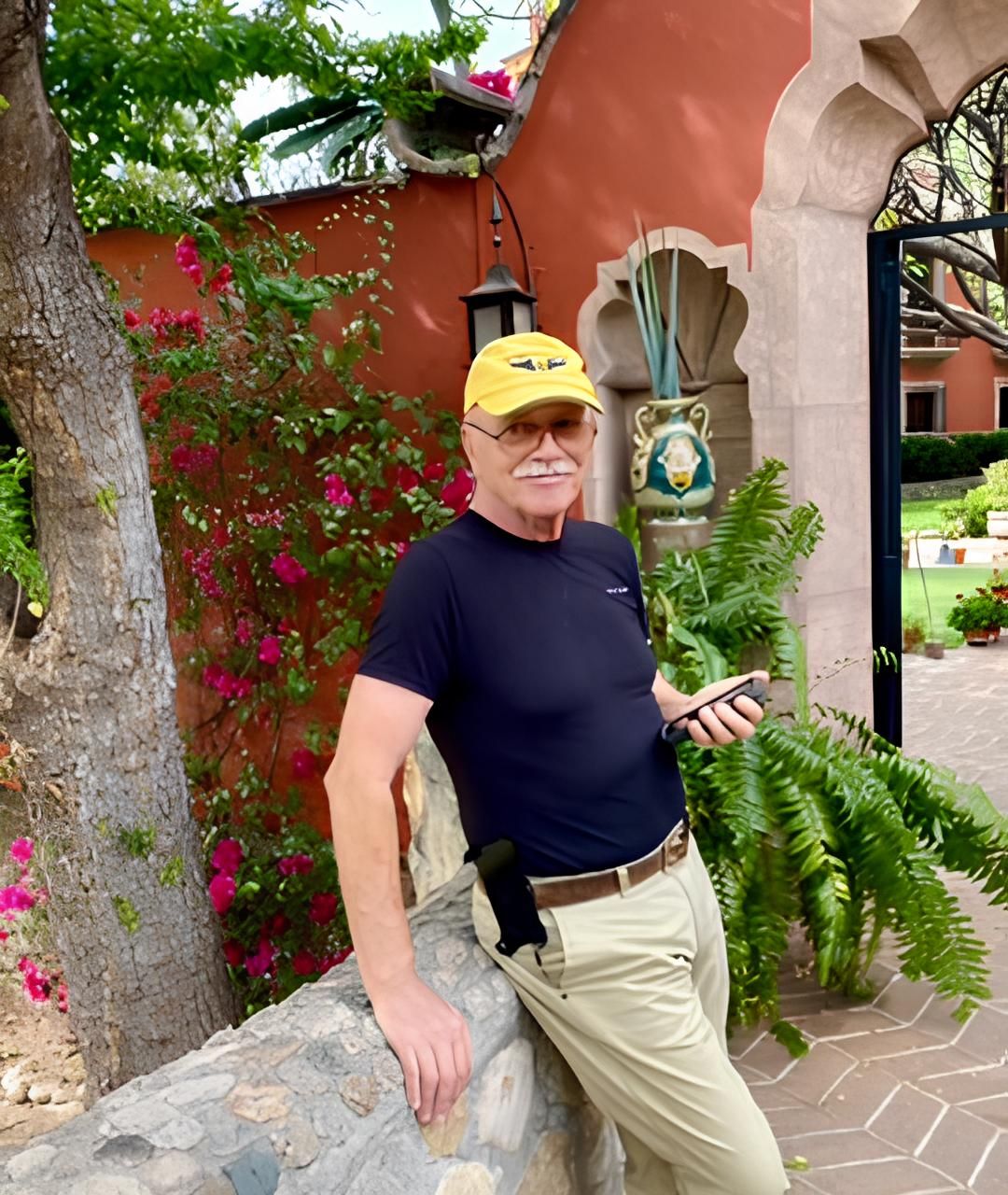 Jim at the hacienda gardens