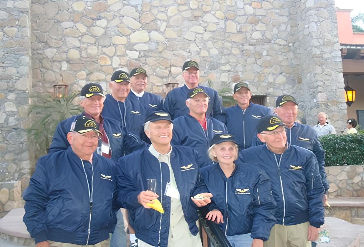 Members of the pilots club at the hacienda